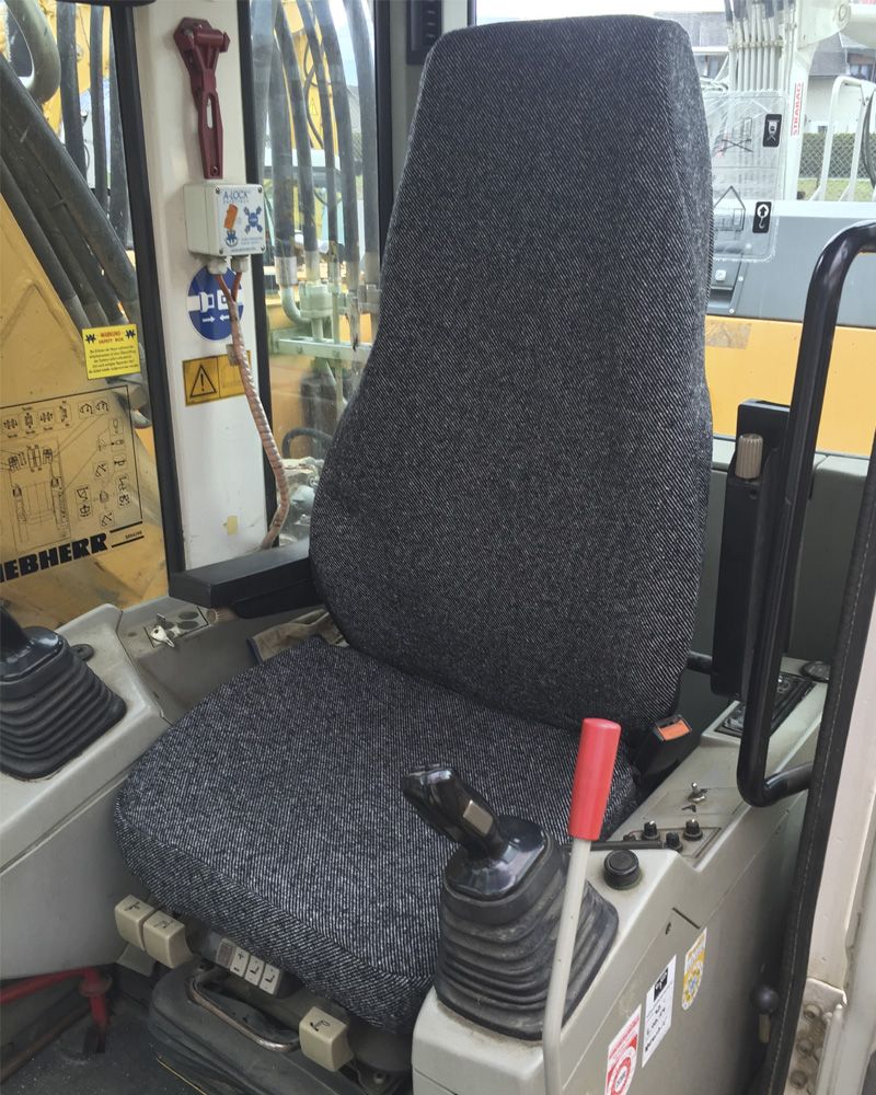 Stoff Sitzschoner für Bagger