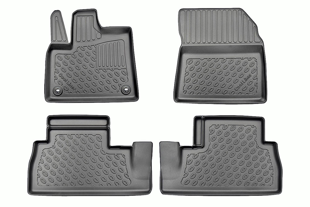 Premium Fußraumschalen 4-teilig für Citroen Berlingo III / für Citroen e-Berlingo III / für Opel Combo Life / für Opel Combo-e Life / für Peugeot Rifter / für Peugeot e-Rifter / für Toyota Pro Ace City