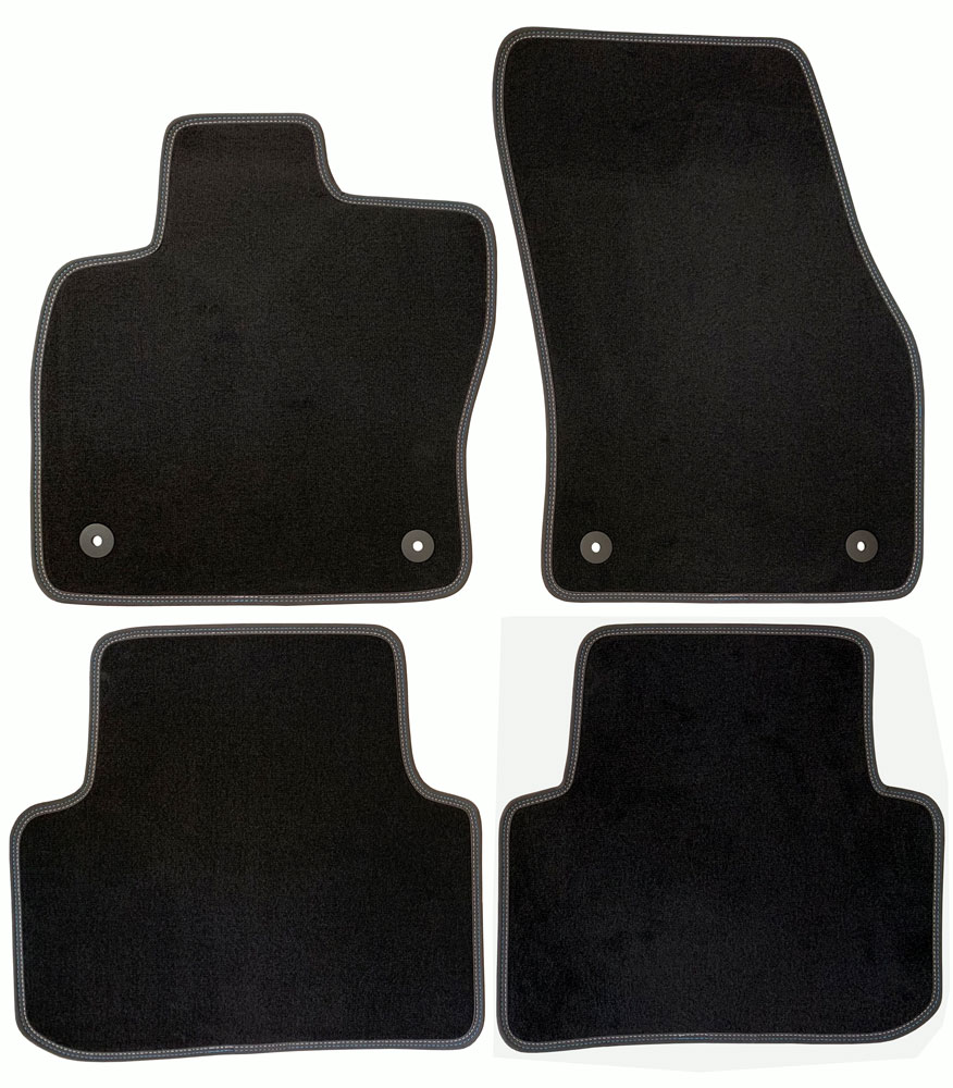 Autoteppich-Set Brillant schwarz für VW Tiguan II